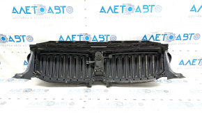 Ansamblu grila radiator BMW 5 G30 18-530e hibrid, cu obloane deflector radiator, crom, nisip