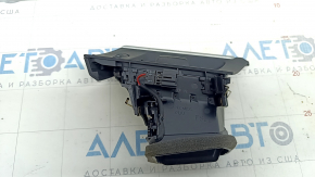 Накладка передней панели с дефлектором левая Audi A6 C8 19-25 черная под 3 zone ac