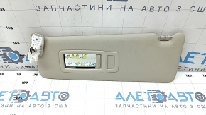 Козырек левый BMW 3 F30 4d 15-18 бежевый, без крючка, под подсветку
