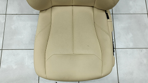 Scaun sofer BMW 3 F30 12-18 cu airbag, electric cu memorie, piele bej, frecat, curatat uscat