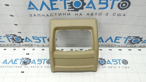 Decorație consola centrală spate BMW 3 F30 12-18 bej, sub deflector