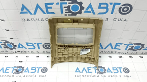 Decorație consola centrală spate BMW 3 F30 12-18 bej, sub deflector