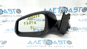 Зеркало боковое левое BMW 3 F30 4d 13-18 usa 5 пинов, крепление мат, поворотник, синее