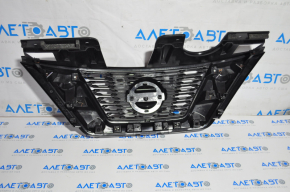 Решетка радиатора grill Nissan Rogue 17- без камеры, без радара, без эмблемы