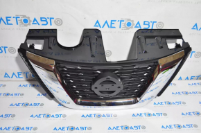 Решетка радиатора grill Nissan Rogue 17- без камеры, без радара, без эмблемы