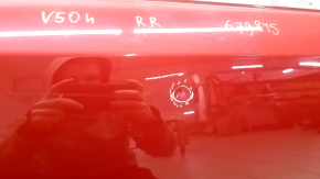 Дверь голая задняя правая Toyota Camry v50 12-14 красный 3R3, примятость, тычка