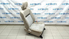 Пассажирское сидение Toyota Camry v50 12-14 usa без airbag, механическое, ткань бежевая, под химчистку