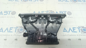 Дефлектор воздуховода центральной консоли Audi A6 C8 19-25 под 3 zone ac, черный с хром
