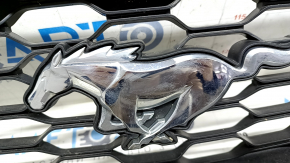 Решетка радиатора grill Ford Mustang mk6 18-23 рест с эмблемой, песок