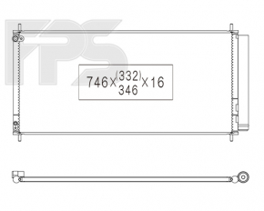 Radiatorul condensatorului de aer condiționat Acura TLX 15- KOYORAD Japonia