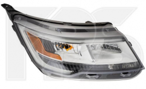 Far stânga față asamblată Ford Explorer 16-19 restilizat, halogen + LED, nou, neoriginal, luminos