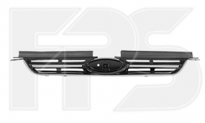 Решетка радиатора grill Ford C-max MK2 13-18 без эмблемы, с хром молдингом