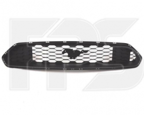 Решетка радиатора grill Ford Mustang mk6 18-23 рест Без эмблемы