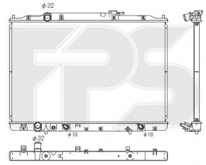 Radiator de răcire apă Acura MDX 07-13 nou, neoriginal