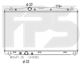 Радиатор охлаждения вода Honda Accord 18-22 2.0 hybrid