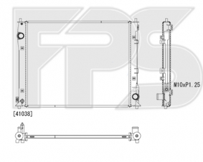 Radiator de răcire apă Honda Civic X FC 16-21 2.0 nou neoriginal