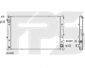 Radiator de răcire apă Honda Civic X FC 16-21 1.5T nou, neoriginal