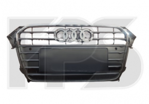 Grila radiatorului asamblată Audi A4 B8 13-16 restilizată lucioasă nouă neoriginală