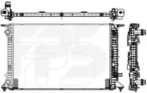 Radiator de răcire apă Audi A6 C7 12-18 2.0 868X475X26 nou, neoriginal