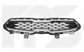 Решетка радиатора grill Kia Forte 19-21 серые молдинги