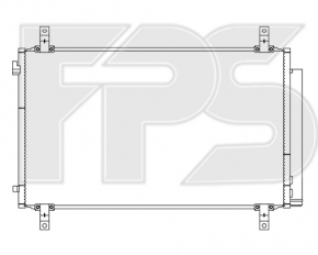 Радиатор кондиционера конденсер Acura MDX 14-18 FPS