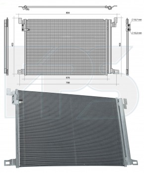 Radiator de racire cu apa Audi A6 C8 19- 4.0 TDI, 2.0 TFSI, 3.0 TDI, 3.0 TFSI, 4.5 TDI, 5.0 TDI, 5.5 TFSI, 3.0 TSI