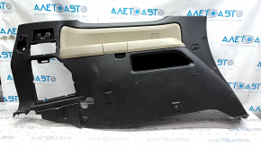 Обшивка арки левая Toyota Sequoia 08-16 черная, с бежевой вставкой, с бежевым подлокотником, царапины, надрыв, сломаны направляющие