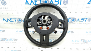 Руль голый Ford Mustang mk6 15-23 кожа черный, без накладок кнопок, потерт, под химчистку