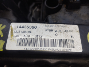 Двигатель BMW 5 G30 18-20 B46B20B 2.0T RWD 530e hybrid, 110к, повреждение водой, клин, пробит блок, на з/ч