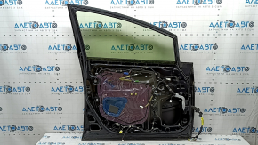 Дверь в сборе передняя левая Toyota Prius V 12-14 keyless, черный 202, вмятины