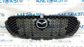 Решетка радиатора grill Mazda CX-30 20-23 с эмблемой, песок