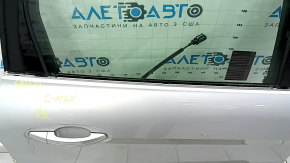 Дверь в сборе задняя правая Ford C-max MK2 13-18 серебро UX, отсутствует верхний молдинг, тычка, скол