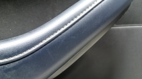 Cartelă de ornamente uși față stânga Mazda CX-30 20- negru, inserție albastru închis, pânză neagră, cotieră din piele albastru închis, zgârieturi