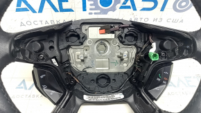 Руль голый Ford C-max MK2 13-18 кожа черная, с кнопками управления