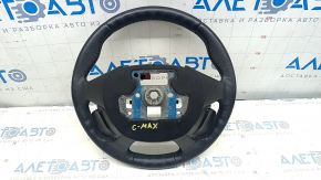 Руль голый Ford C-max MK2 13-18 кожа черная, с кнопками управления