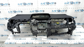 Торпедо передняя панель с AIRBAG Toyota Prius V 12-16 черная, ржавый пиропатрон