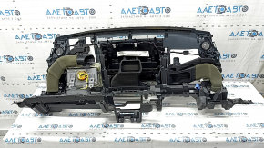 Торпедо передняя панель с AIRBAG Toyota Prius V 12-16 черная, ржавый пиропатрон