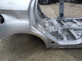 Четверть крыло задняя правая Ford C-max MK2 13-18 на кузове, серебро, мятая