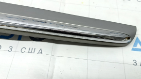 Накладка решетки радиатора grill Mercedes CLA 14-19 тайвань, серая с хром молдингами, сломаны кррепления, песок
