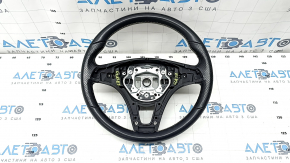 Volan gol Mercedes CLA 14-19 piele neagra, cusaturi albe, zgarieturi, 