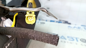 Подушка безопасности airbag заднего левого сиденья Toyota Camry v70 18-24 кожа черная, стрельнувшая