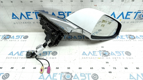 Зеркало боковое правое в сборе Tesla Model S 12-20 13+2 пинов, автозатемнение, подогрев, белое+хром