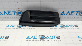 Решетка переднего бампера правая Audi A3 8V 17-20 без ПТФ хром
