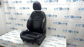 Водительское сидение Alfa Romeo Giulia 17-18 с airbag, электрическое, подогрев, память, кожа черная, Sport, примято