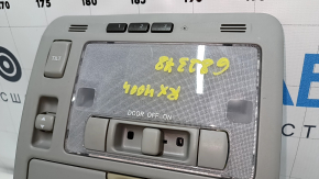 Плафон освещения передний Lexus RX300 RX330 RX350 RX400h 04-07 серый, под люк, царапины
