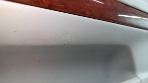 Garnitură uși față dreapta Lexus RX300 RX330 RX350 RX400h 04-09 gri, negru, cotieră din piele gri, inserție din lemn, zgârieturi, curățare chimică, denivelări