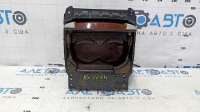 Подстаканники центральной консоли Lexus RX300 RX330 RX350 RX400h 04-08 серый, накладка под дерево, без консоли