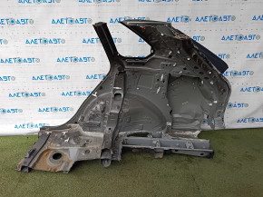 Четверть крыло задняя правая Toyota Rav4 19-20 отпилена, черная, крашенная в синий, после ремонта, примята, тычки
