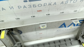 Накладка центральной консоли верхняя Lexus RX300 RX330 RX350 RX400h 04-08 серая, вставки под дерево, надломы креплений