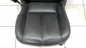 Водительское сидение Nissan Murano z52 18-24 без airbag, электро, кожа черная, перфорация, белая строчка, повреждение водой рабочее, трещины, под чистку